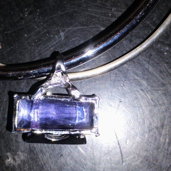 Premier Designs Jewelry Purple Pendant Sterling Silver Pendant Only! - Picture 3 of 3